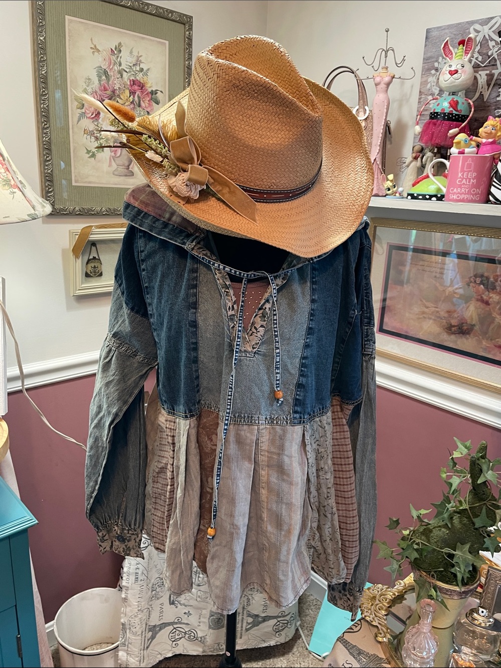Boho Denim & Patchwork Hooded Jacket - Young Threads - Picture 16 of 16